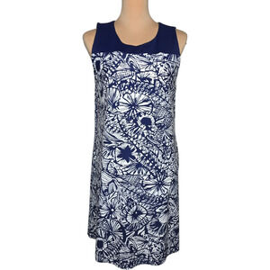 Jude‎ Connally Molly Dress Blue White Floral Size L